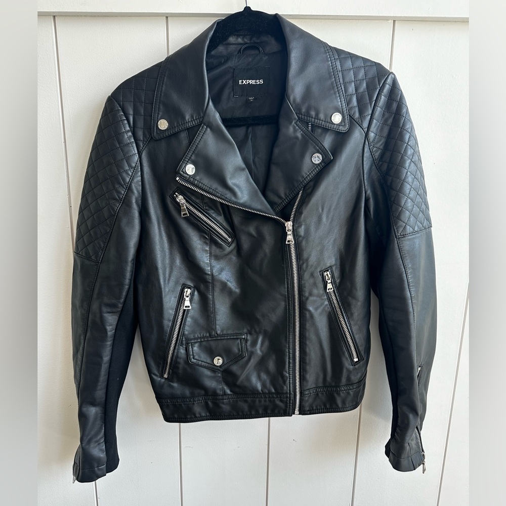 Express faux leather jacket